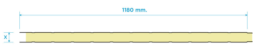 Panel aislante IC-POL 1180